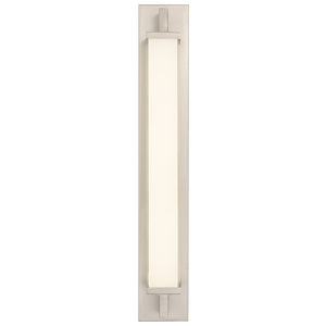 English Elm 28-inches Warm Brass Dimmable Led Vanity Bar Light for Modern Bathroom Walls Brushed Nickel B370P394095