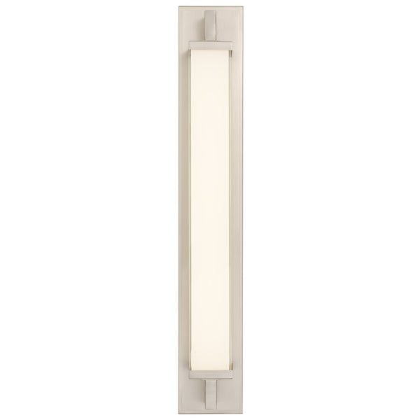 English Elm 28-inches Warm Brass Dimmable Led Vanity Bar Light for Modern Bathroom Walls Brushed Nickel B370P394095