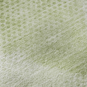 HomeRoots 10' X 14' Mint Green & Ivory Washable Area Rug - UV Protected, Stain Resistant for Busy Homes 648214