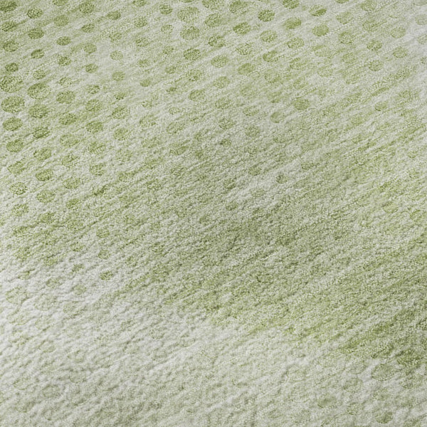 HomeRoots 10' X 14' Mint Green & Ivory Washable Area Rug - UV Protected, Stain Resistant for Busy Homes 648214