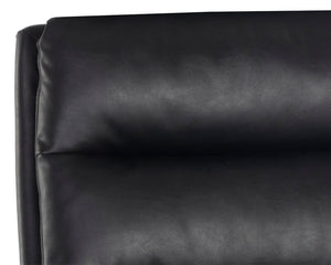 Sunpan Stinson Office Chair - Luxurious Comfort With Antique Brass Base And Easy Mobility For Your Workspace Black Faux Leather 111971