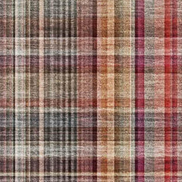 HomeRoots 8' X 10' Washable Red Ivory Gold Plaid Area Rug - Durable, Stain-Resistant, UV Protected & Stylish 648296