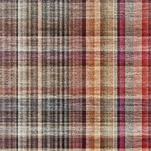 HomeRoots 10' Red, Ivory & Gold Plaid Washable Area Rug - Durable, UV-Protected, Stain-Resistant, Stylish Design 648298