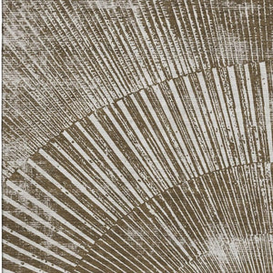 HomeRoots 9' X 12' Chocolate and Ivory Geometric Area Rug – Stylish, Washable, Stain-Resistant with UV Protection 648327