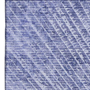 HomeRoots 8' X 10' Navy Blue Geometric Area Rug - Washable, Stain Resistant & UV Protected for High-Traffic Spaces 648338