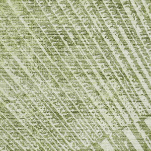 HomeRoots 5' X 8' Sage and Ivory Geometric Area Rug - Durable, Washable, UV-Protected for Modern Homes 648342