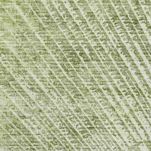 HomeRoots 9' X 12' Sage and Ivory Geometric Washable Area Rug with UV Protection for Modern Living Spaces 648345
