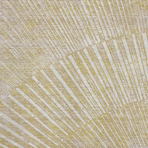 HomeRoots 5' X 8' Wheat and Beige Geometric Area Rug - Washable, UV-Protected, Durable for High-Traffic Spaces 648360