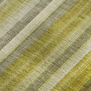 HomeRoots 5' X 8' Gold and Ivory Striped Washable Area Rug – Durable, Stylish, UV-Protected for Everyday Living 648372