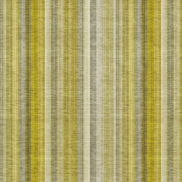 HomeRoots 8' X 10' Stylish Gold and Ivory Striped Washable Area Rug with UV Protection for Easy Maintenance 648374