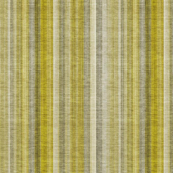 HomeRoots 10' Gold and Ivory Striped Washable Area Rug - Durable UV Protected Design for Stylish Homes 648376