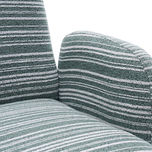English Elm Modern Boucle 360° Swivel Leisure Chair with High‑Resilience Sponge, Supportive Curve, 550lb Capacity Mint Green W395P355484