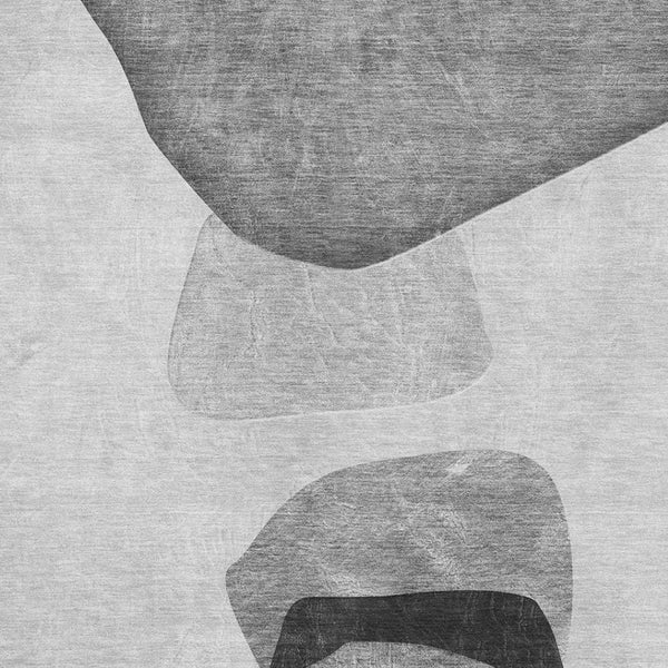 HomeRoots 9' X 12' Gray and Silver Abstract Area Rug - Washable, UV Protected, Stain Resistant, Modern Design 648477