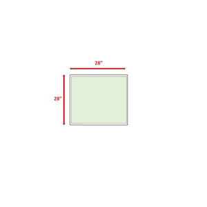 English Elm Modern Brown Square Coffee Table — Fully Assembled, Rustproof Aluminum Frame, Weather-Resistant Wicker, Tempered Glass Top (28"x28") B120P342193