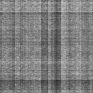 HomeRoots 8' X 10' Gray And Ivory Plaid Washable Area Rug with UV Protection - Durable, Stylish, Kid & Pet Friendly! 648500