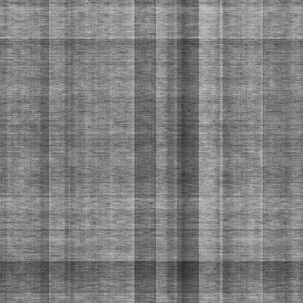 HomeRoots 8' X 10' Gray And Ivory Plaid Washable Area Rug with UV Protection - Durable, Stylish, Kid & Pet Friendly! 648500