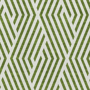 HomeRoots 5' X 8' Washable Olive Green and Ivory Geometric Area Rug with UV Protection for Modern Homes 648570