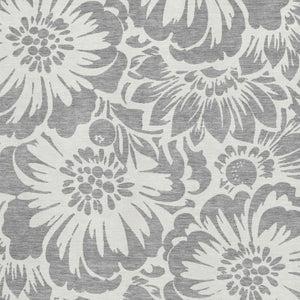 HomeRoots 5' X 8' Gray And Ivory Floral Area Rug - Stylish, Washable & UV Protected for Busy Homes! 648648