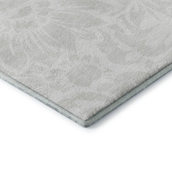 HomeRoots 10' X 14' Ivory Cream Floral Washable Area Rug - UV Protected, Stain Resistant & Durable for Homes 648658
