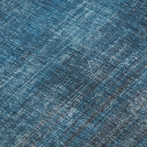 HomeRoots 5' X 8' Stylish Blue and Gray Striped Area Rug - Washable, Stain-Resistant with UV Protection 648720
