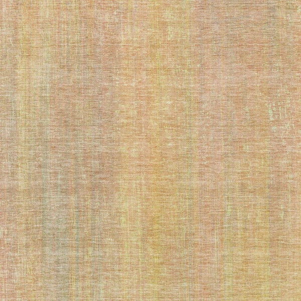 HomeRoots 8' X 10' Blush and Gold Striped Area Rug - Washable, UV Protected & Stain-Resistant for Home Elegance 648728