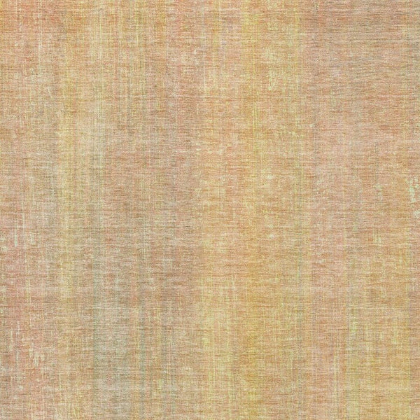HomeRoots 8' X 10' Blush and Gold Striped Area Rug - Washable, UV Protected & Stain-Resistant for Home Elegance 648728