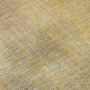 HomeRoots 9' X 12' Blush & Gold Striped Washable Area Rug - Durable, UV-Protected, Stylish for Any Room 648729