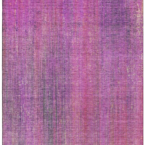 HomeRoots 9' X 12' Lilac & Blush Striped Area Rug - Washable, UV Protected, Durable for Modern Spaces! 648747