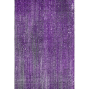 HomeRoots 9' X 12' Purple & Ivory Striped Washable Area Rug – Durable, Stain-Resistant, UV Protected Comfort! 648759