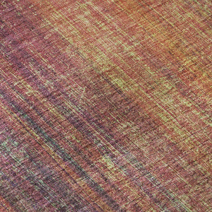 HomeRoots 10' X 14' Vibrant Red, Yellow & Orange Striped Washable Area Rug with UV Protection for Any Space 648766