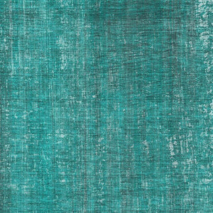 HomeRoots 10' Teal and Ivory Striped Washable Area Rug - Durable, UV Protected for High-Traffic Family Spaces! 648772