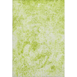 HomeRoots 10' X 14' Fern Green Abstract Area Rug - Washable, UV-Protected, Durable & Stylish for Homes 648778