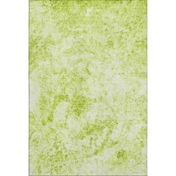 HomeRoots 10' X 14' Fern Green Abstract Area Rug - Washable, UV-Protected, Durable & Stylish for Homes 648778