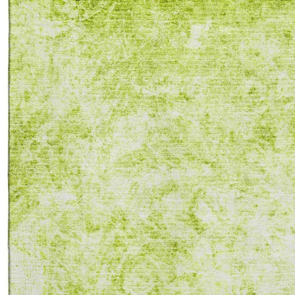 HomeRoots 10' X 14' Fern Green Abstract Area Rug - Washable, UV-Protected, Durable & Stylish for Homes 648778