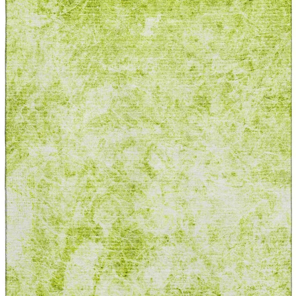 HomeRoots 10' X 14' Fern Green Abstract Area Rug - Washable, UV-Protected, Durable & Stylish for Homes 648778