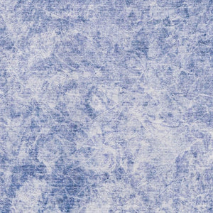 HomeRoots 5' X 8' Blue And Ivory Abstract Area Rug - Washable, UV Protected, Soft & Durable for High-Traffic Spaces 648786