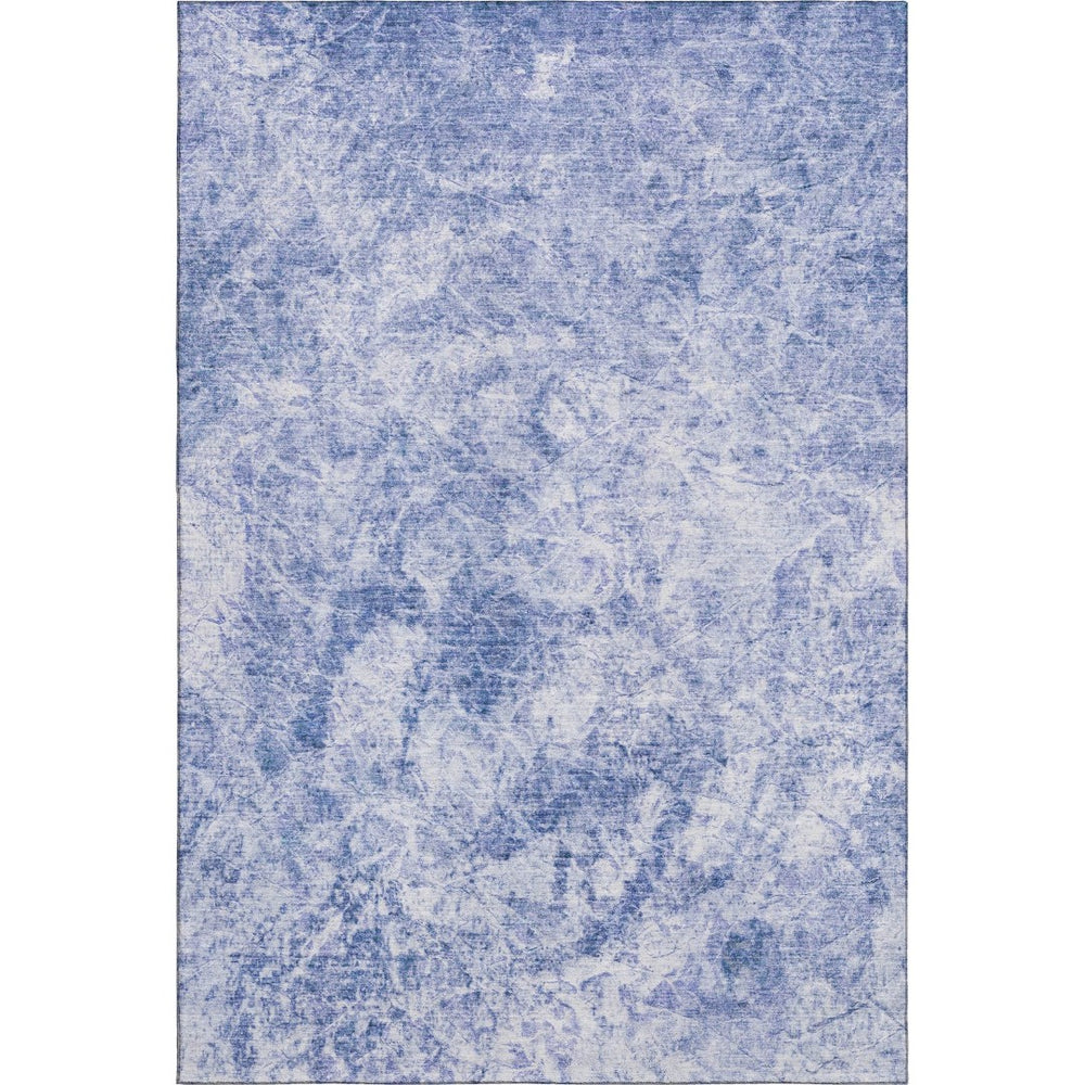 HomeRoots 9' X 12' Blue Abstract Washable Area Rug with UV Protection – Stylish, Durable & Easy-Care Design 648789