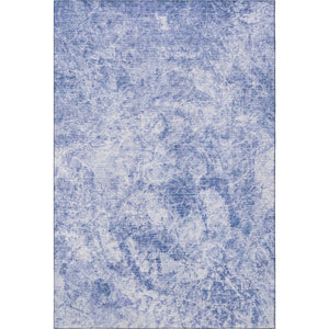 HomeRoots 10' X 14' Blue And Ivory Abstract Washable Area Rug with UV Protection for Stylish Living Spaces 648790