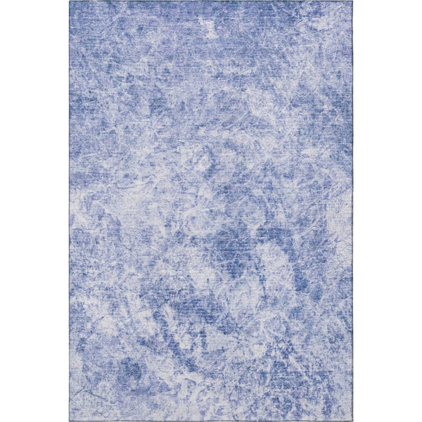 HomeRoots 10' X 14' Blue And Ivory Abstract Washable Area Rug with UV Protection for Stylish Living Spaces 648790