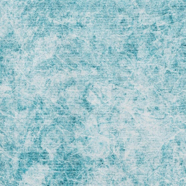 HomeRoots 9' X 12' Teal And Ivory Abstract Area Rug - Stylish, Washable, UV Resistant for High-Traffic Spaces! 648795