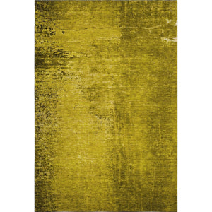 HomeRoots 9' X 12' Gold And Gray Abstract Area Rug - Washable, UV-Protected, Stylish for Busy Homes & Pets 648801