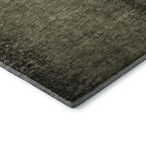 HomeRoots 5' Gray and Silver Abstract Washable Area Rug – Durable, Stylish, UV Protected for Family Spaces 648804
