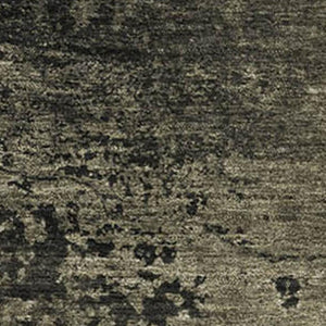 HomeRoots 9' X 12' Gray & Silver Abstract Washable Area Rug - Durable, UV Protected, Modern Elegance for Any Room 648807