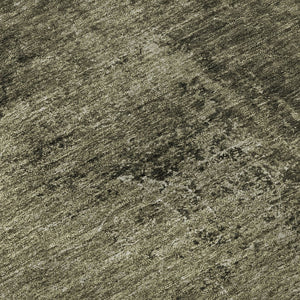 HomeRoots 10' Gray and Silver Abstract Washable Area Rug - UV Protected, Stain Resistant, Perfect for Families! 648808