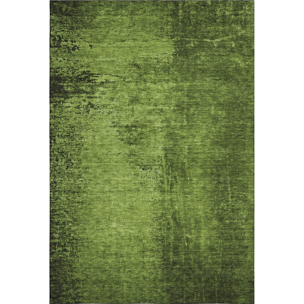 HomeRoots 10' X 14' Green and Gray Abstract Area Rug - Stylish, Washable, Stain-Resistant with UV Protection! 648814