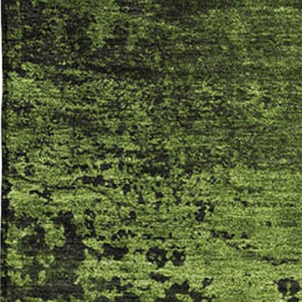 HomeRoots 10' X 14' Green and Gray Abstract Area Rug - Stylish, Washable, Stain-Resistant with UV Protection! 648814