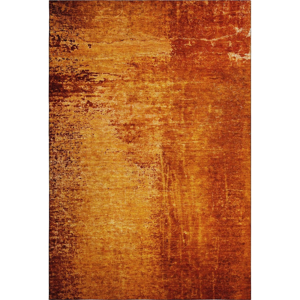 HomeRoots 10' X 14' Modern Rust and Gray Abstract Area Rug – Durable, Washable, UV-Protected for Busy Homes! 648826