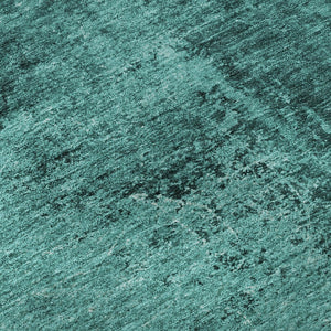HomeRoots 5' X 8' Stylish Teal and Gray Abstract Area Rug – Washable, Stain-Resistant, UV Protected for Homes 648834