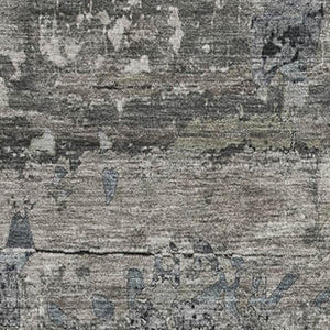 HomeRoots 5' X 8' Abstract Gray & Taupe Washable Area Rug - Kid & Pet-Friendly with UV Protection & Style 648846