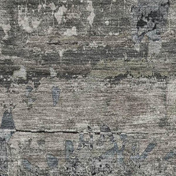HomeRoots 8' X 10' Gray and Taupe Abstract Washable Area Rug - Durable, UV-Protected, Stylish for Any Space 648848